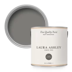 Laura Ashley Matt Emulsion Paint Pale Charcoal - 2.5L