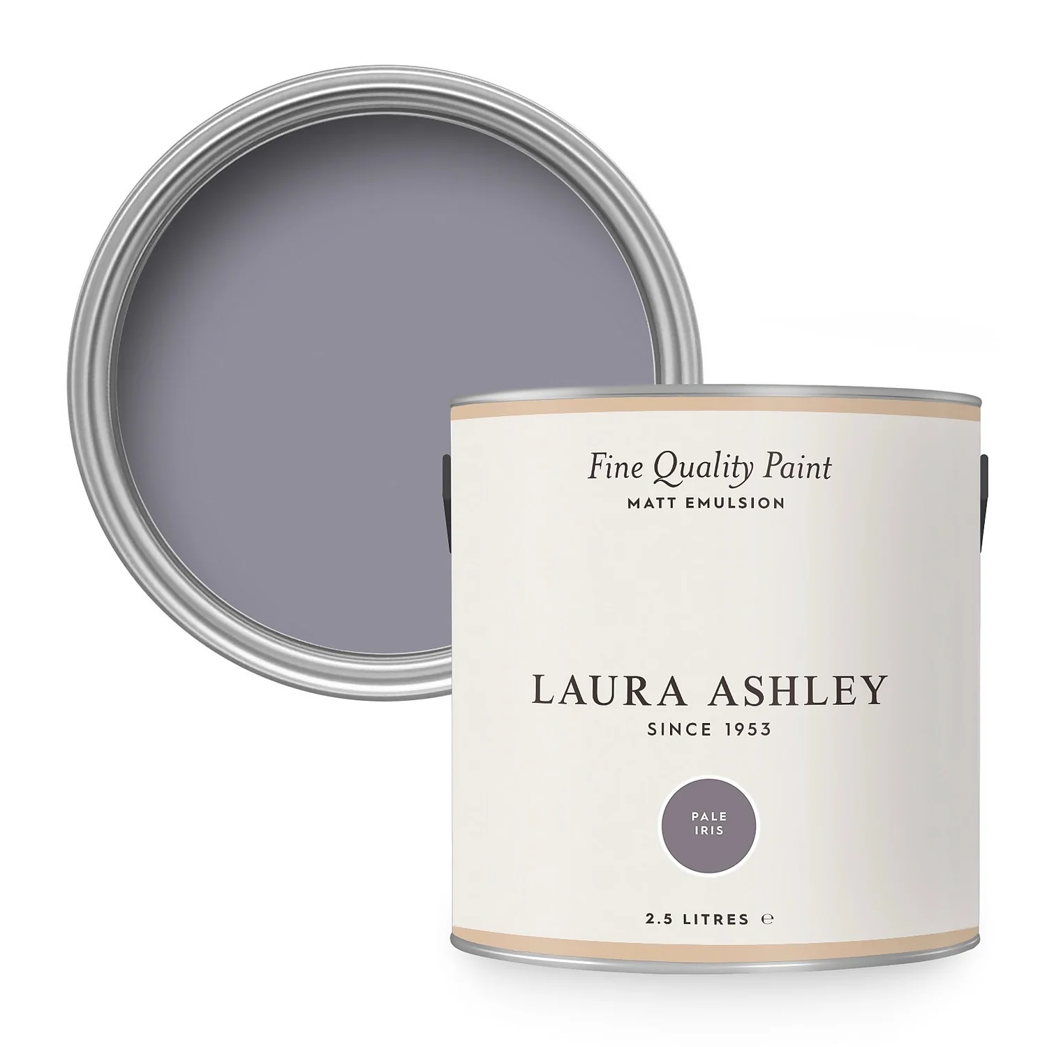 Laura Ashley Matt Emulsion Paint Pale Iris - 2.5L 1 Laura Ashley Matt Emulsion Paint Pale Iris - 2.5L