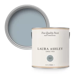 Laura Ashley Matt Emulsion Paint Chalk Blue - 2.5L