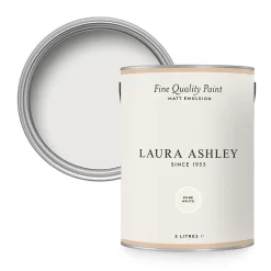 Laura Ashley Matt Emulsion Paint Pure White - 5L
