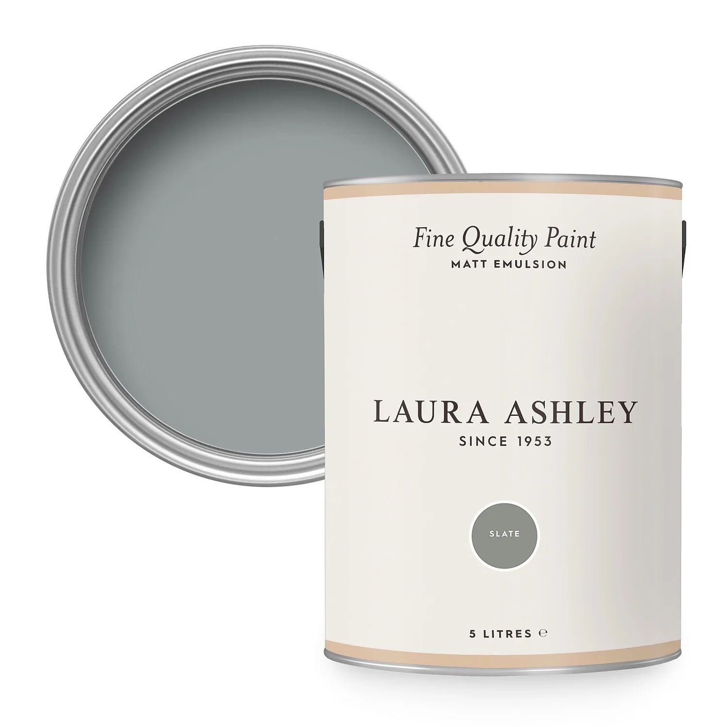 Laura Ashley Matt Emulsion Paint Slate - 5L 1 Laura Ashley Matt Emulsion Paint Slate - 5L