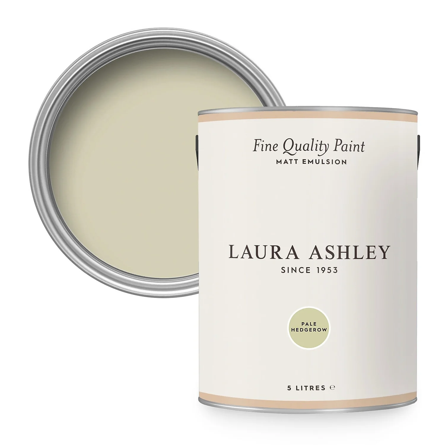 Laura Ashley Matt Emulsion Paint Pale Hedgerow - 5L 1 Laura Ashley Matt Emulsion Paint Pale Hedgerow - 5L