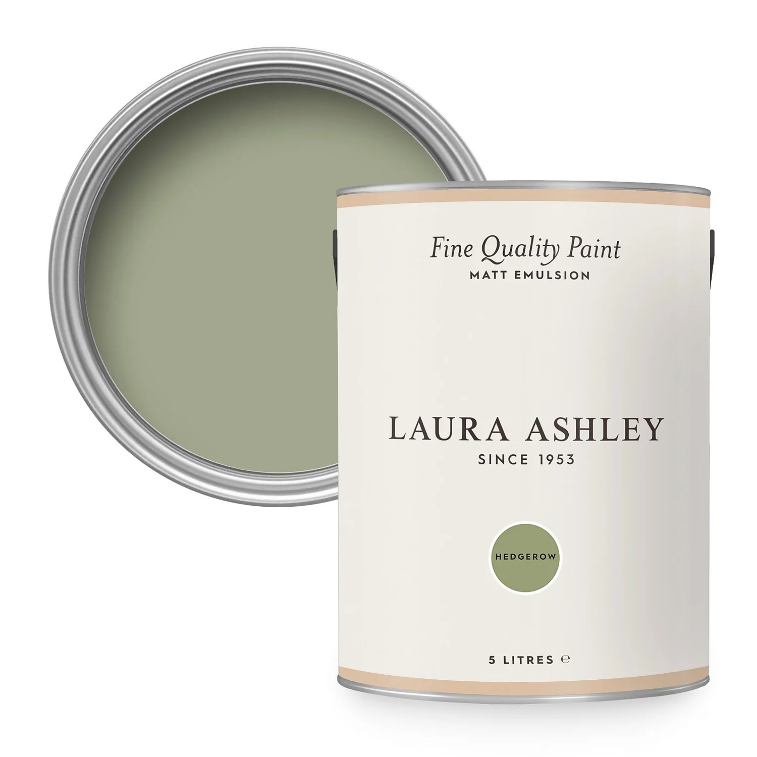 Laura Ashley Matt Emulsion Paint Hedgerow - 5L 1 Laura Ashley Matt Emulsion Paint Hedgerow - 5L