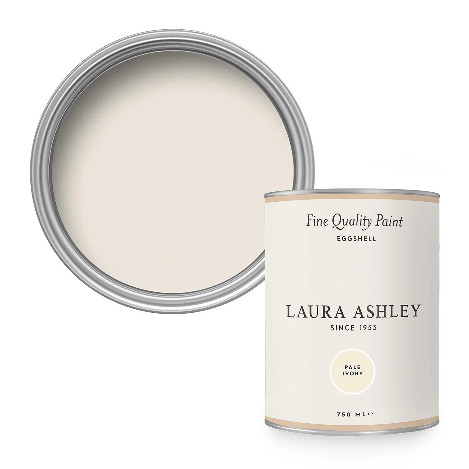 Laura Ashley Eggshell Paint Pale Ivory - 750ml 1 Laura Ashley Eggshell Paint Pale Ivory - 750ml