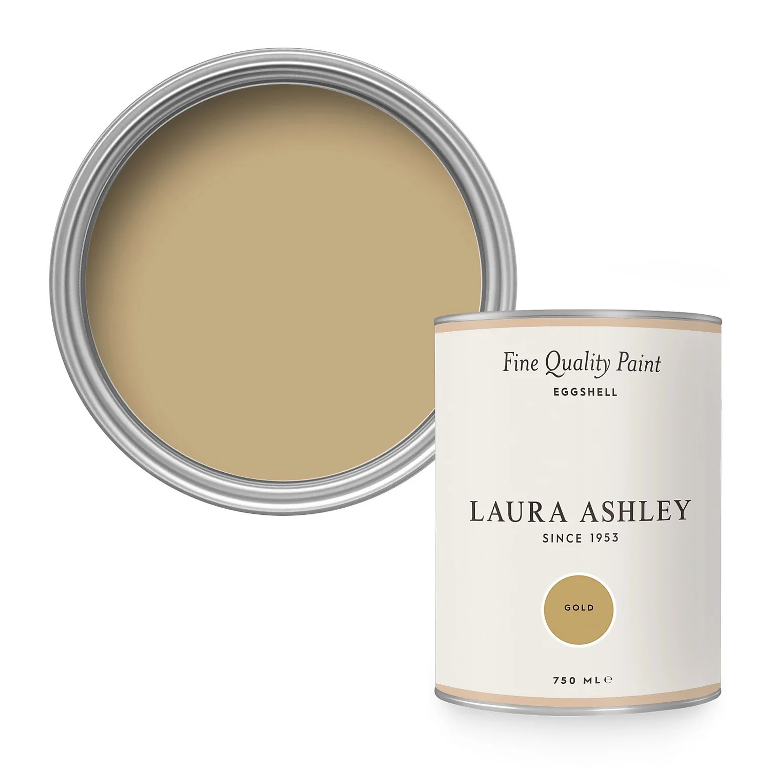 Laura Ashley Eggshell Paint Gold - 750ml 1 Laura Ashley Eggshell Paint Gold - 750ml