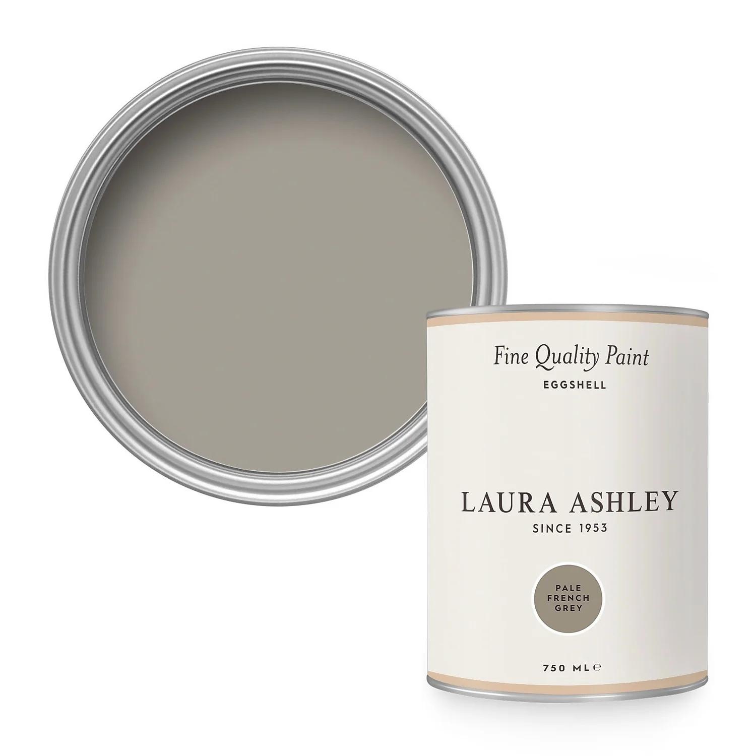 Laura Ashley Eggshell Paint Pale French Grey - 750ml 1 Laura Ashley Eggshell Paint Pale French Grey - 750ml