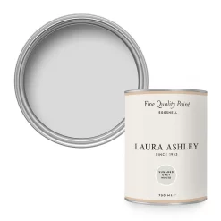 Laura Ashley Eggshell Paint Sugared Grey White - 750ml