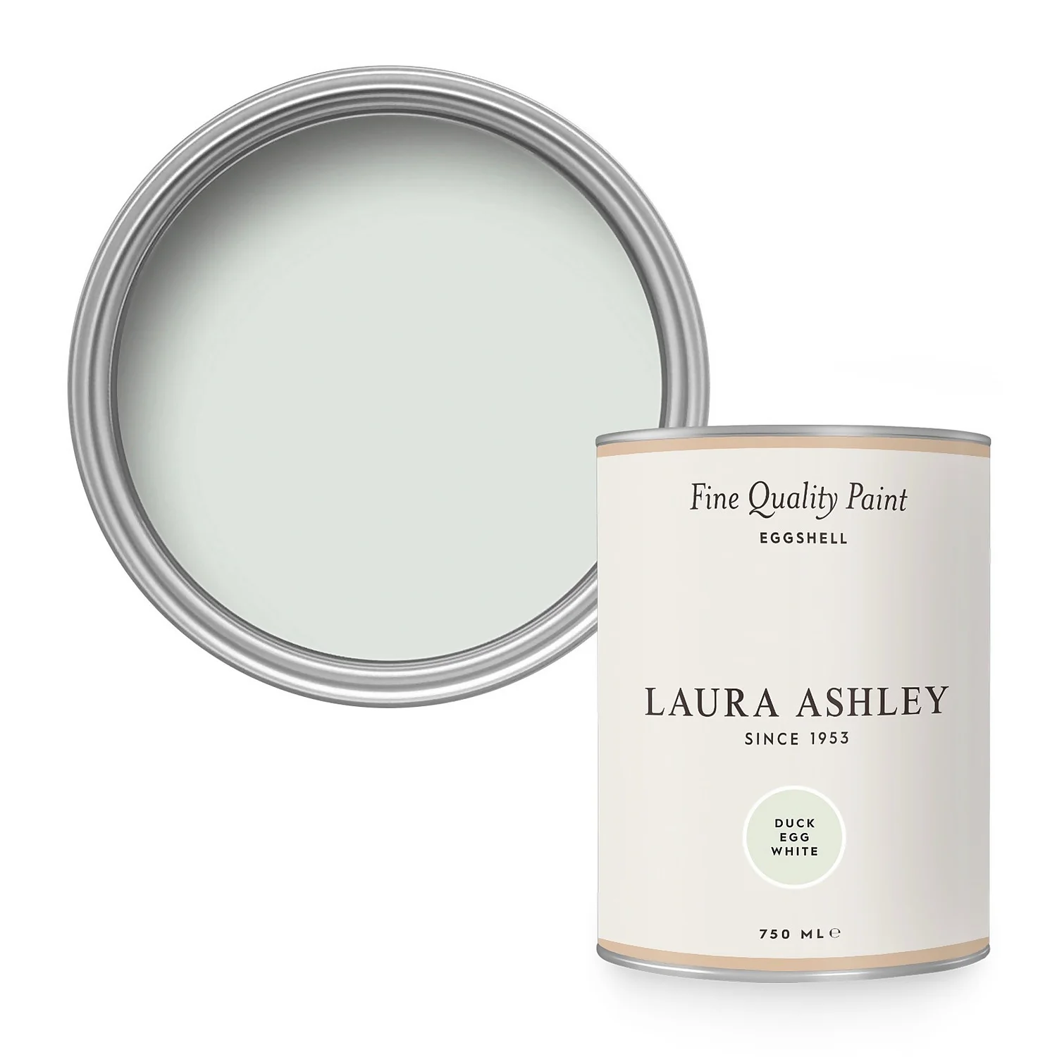 Laura Ashley Eggshell Paint Duck Egg White - 750ml 1 Laura Ashley Eggshell Paint Duck Egg White - 750ml