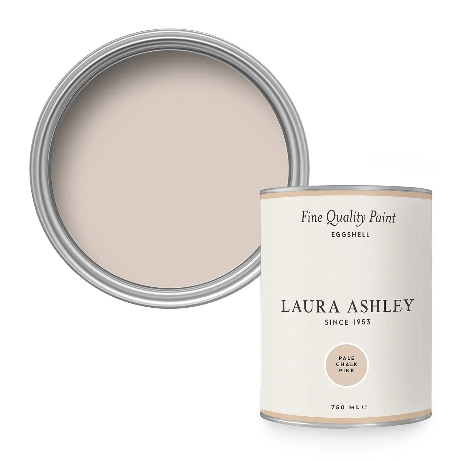 Laura Ashley Eggshell Paint Pale Chalk Pink - 750ml 1 Laura Ashley Eggshell Paint Pale Chalk Pink - 750ml