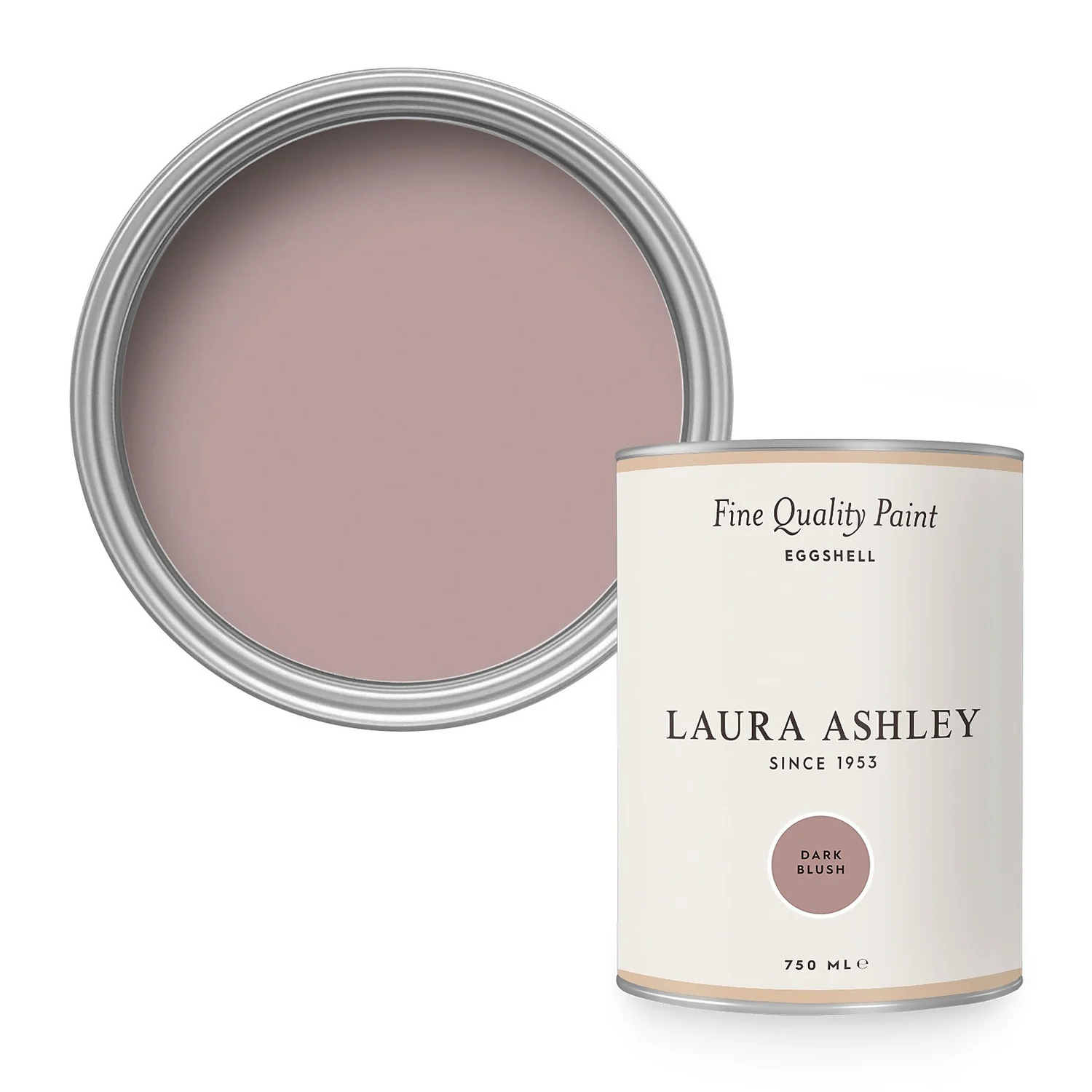 Laura Ashley Eggshell Paint Dark Blush - 750ml 1 Laura Ashley Eggshell Paint Dark Blush - 750ml