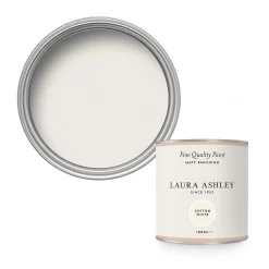 Laura Ashley Matt Emulsion Paint Cotton White - Tester 100ml