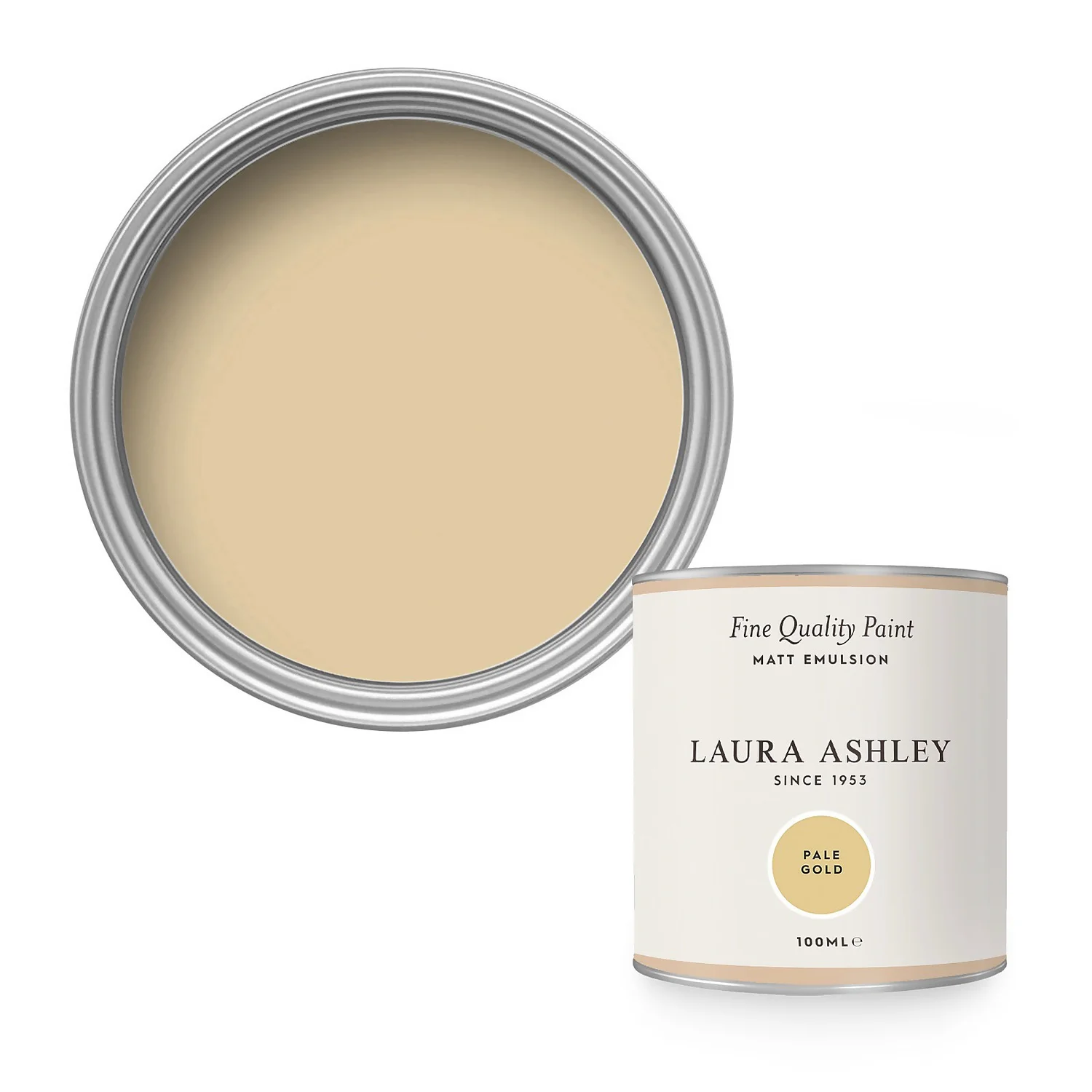 Laura Ashley Matt Emulsion Paint Pale Gold Tester 100ml 1 Laura Ashley Matt Emulsion Paint Pale Gold Tester 100ml