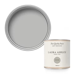 Laura Ashley Matt Emulsion Paint Silver Tester 100ml