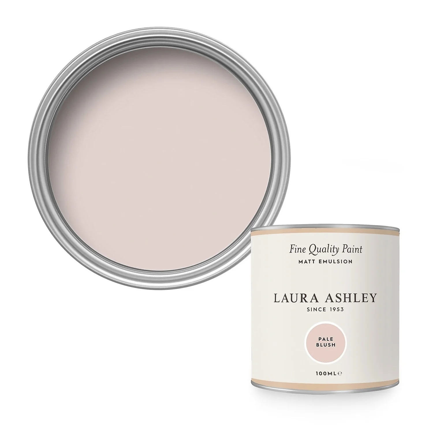 Laura Ashley Matt Emulsion Paint Pale Blush - Tester 100ml 1 Laura Ashley Matt Emulsion Paint Pale Blush - Tester 100ml