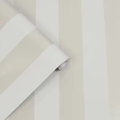 Laura Ashley Lille Pearlescent Stripe Silver Wallpaper -Laura Ashley Sales Store 13135788 3994871508582000