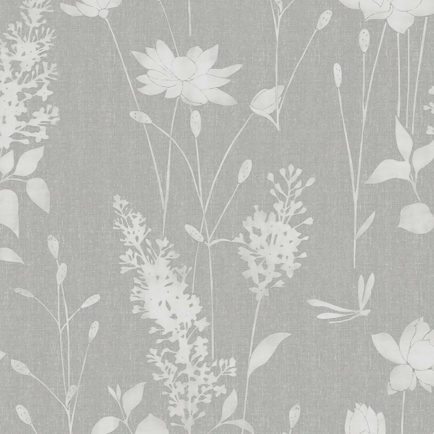 Laura Ashley Dragonfly Garden Steel Wallpaper 1 Laura Ashley Dragonfly Garden Steel Wallpaper