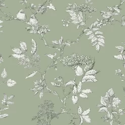Laura Ashley Elderwood Sage Wallpaper