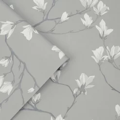 Laura Ashley Magnolia Grove Slate Wallpaper -Laura Ashley Sales Store 13135798 1614871508535125