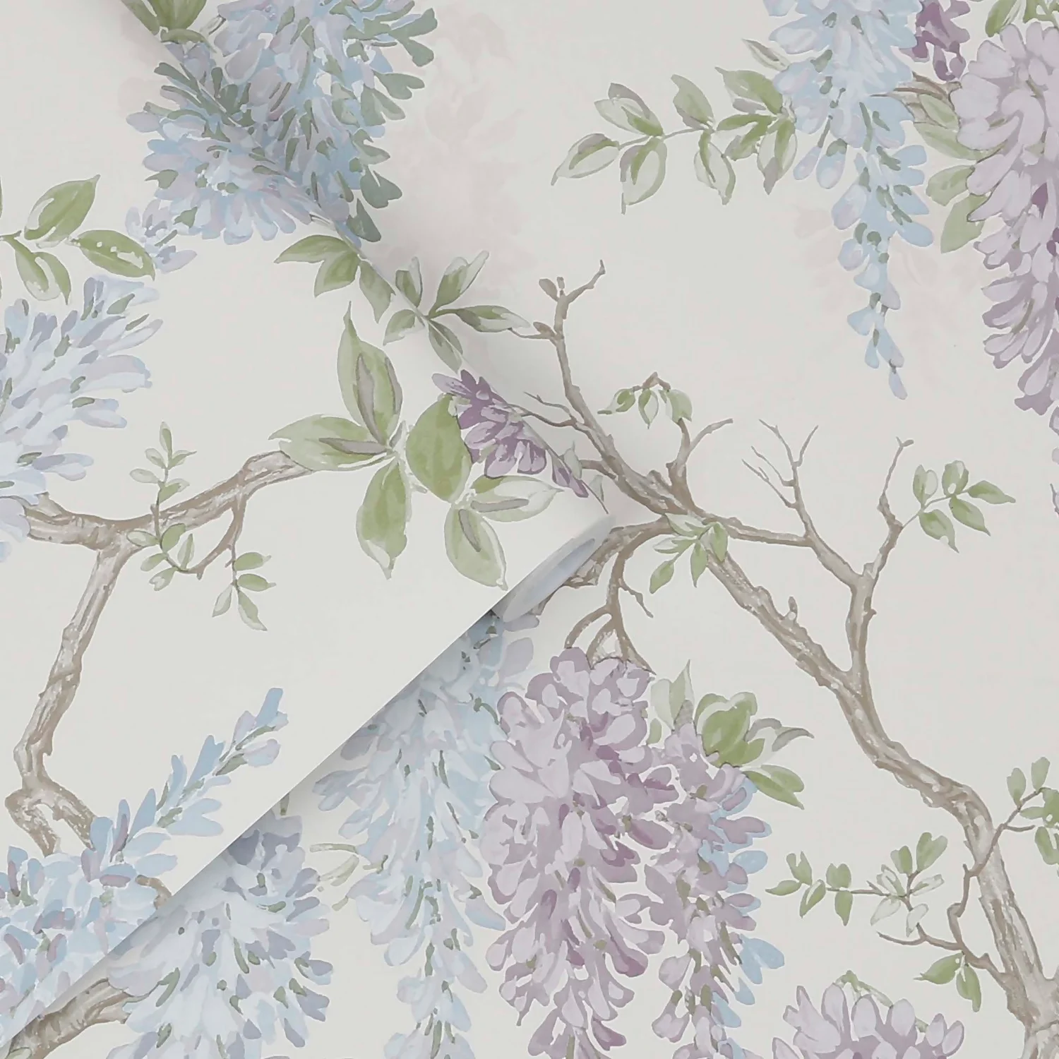 Laura Ashley Wisteria Garden Pale Iris Wallpaper 3 Laura Ashley Wisteria Garden Pale Iris Wallpaper - Image 3
