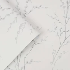 Laura Ashley Pussy Willow Off White/Midnight Wallpaper -Laura Ashley Sales Store 13135802 1394871509230792