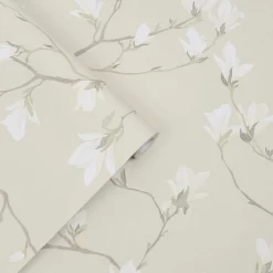 Laura Ashley Magnolia Grove Natural Wallpaper 5 Laura Ashley Magnolia Grove Natural Wallpaper -Laura Ashley Sales Store 13135805 4944871508587328