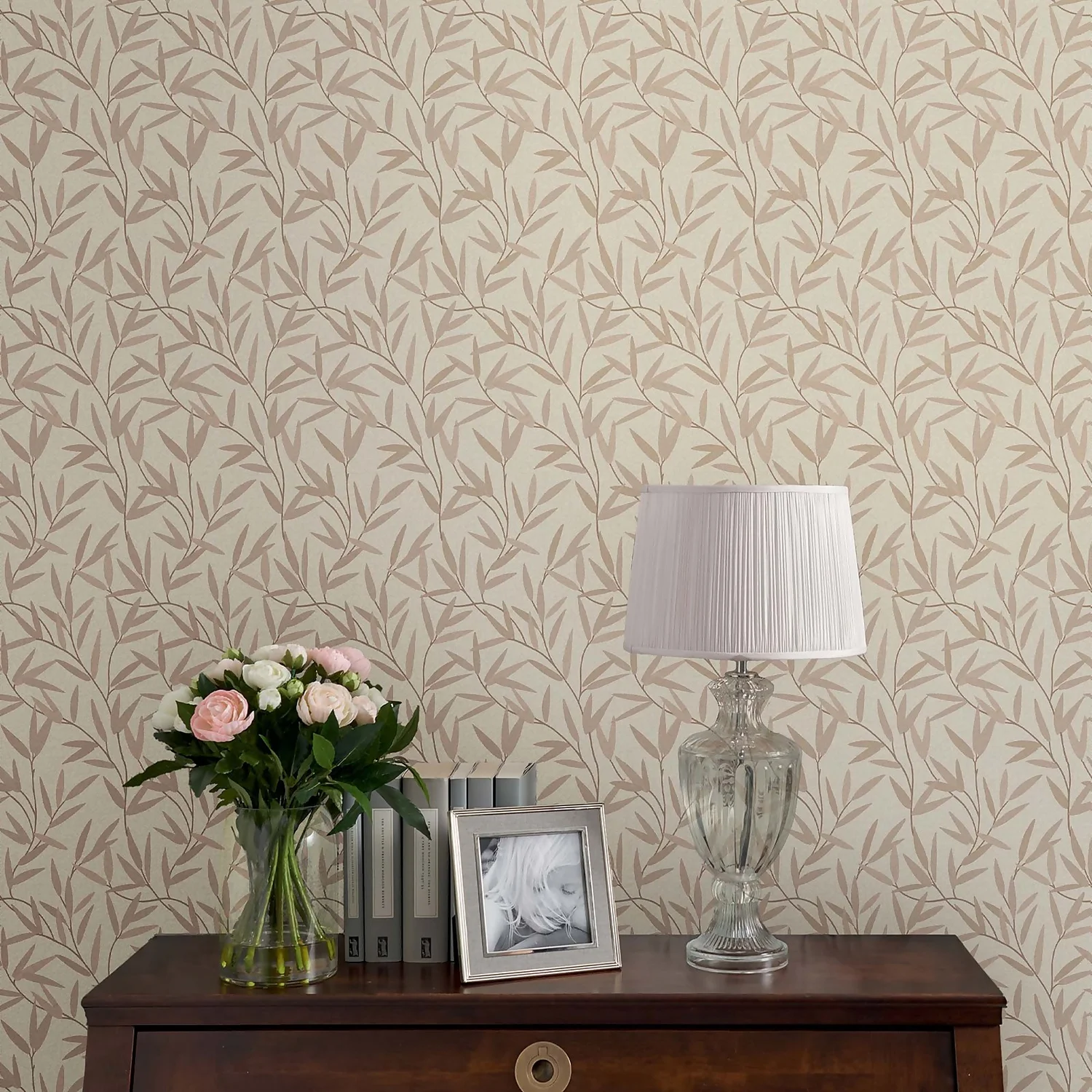 Laura Ashley Willow Leaf Natural Wallpaper 2 Laura Ashley Willow Leaf Natural Wallpaper - Image 2