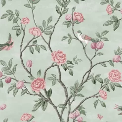 Laura Ashley Eglantine Eau De Nil Wallpaper