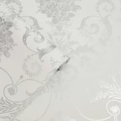 Laura Ashley Josette Metallic Silver Wallpaper 5 Laura Ashley Josette Metallic Silver Wallpaper -Laura Ashley Sales Store 13135820 1474871507784783