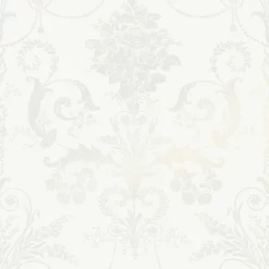 Laura Ashley Josette White Wallpaper