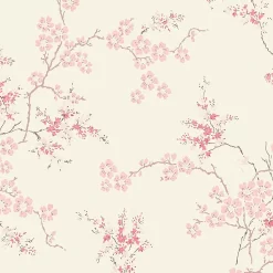 Laura Ashley Oriental Blossom Blush Wallpaper