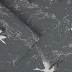 Laura Ashley Animalia Dark Steel Wallpaper -Laura Ashley Sales Store 13135833 1424871496832335