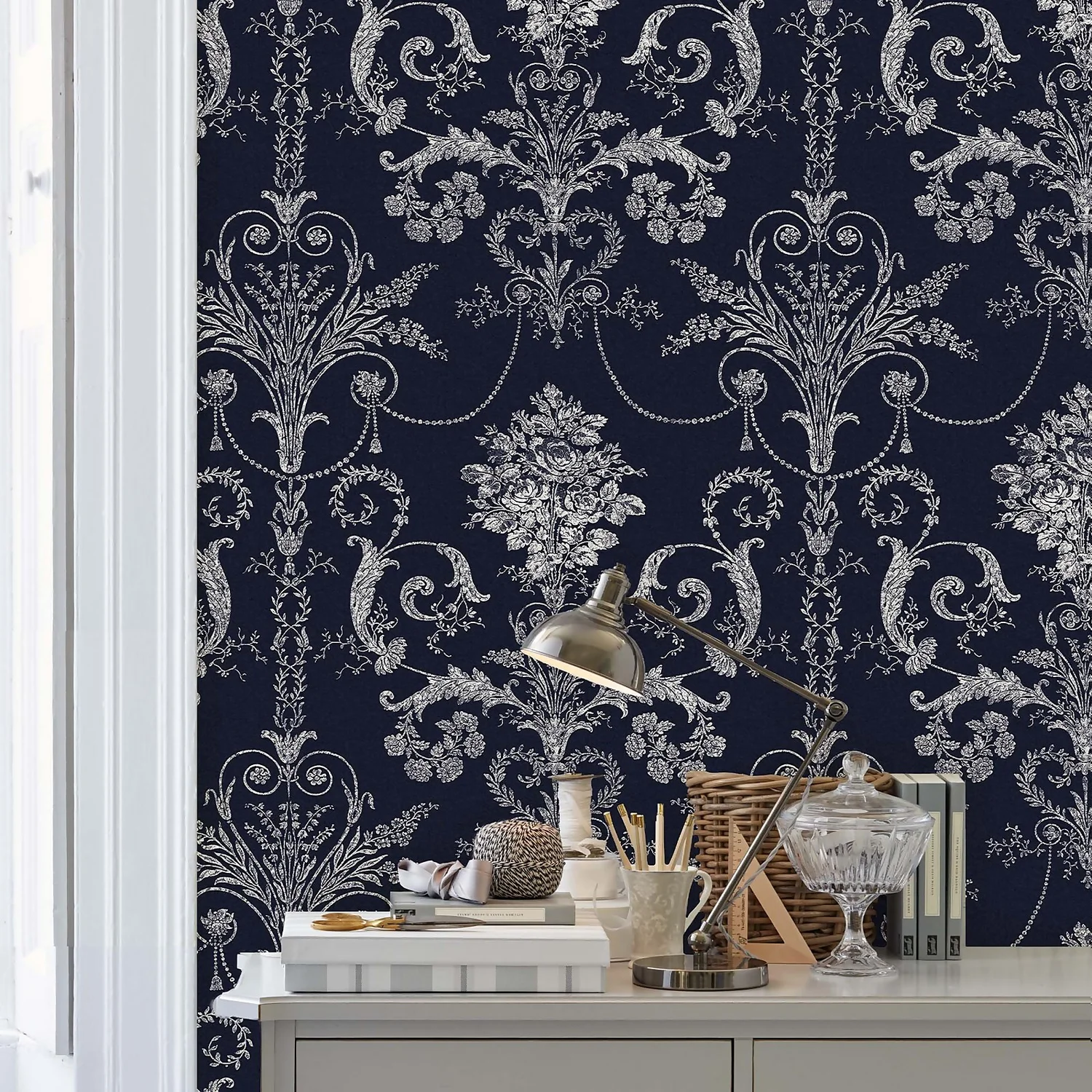 Laura Ashley Josette Midnight Wallpaper 2 Laura Ashley Josette Midnight Wallpaper - Image 2