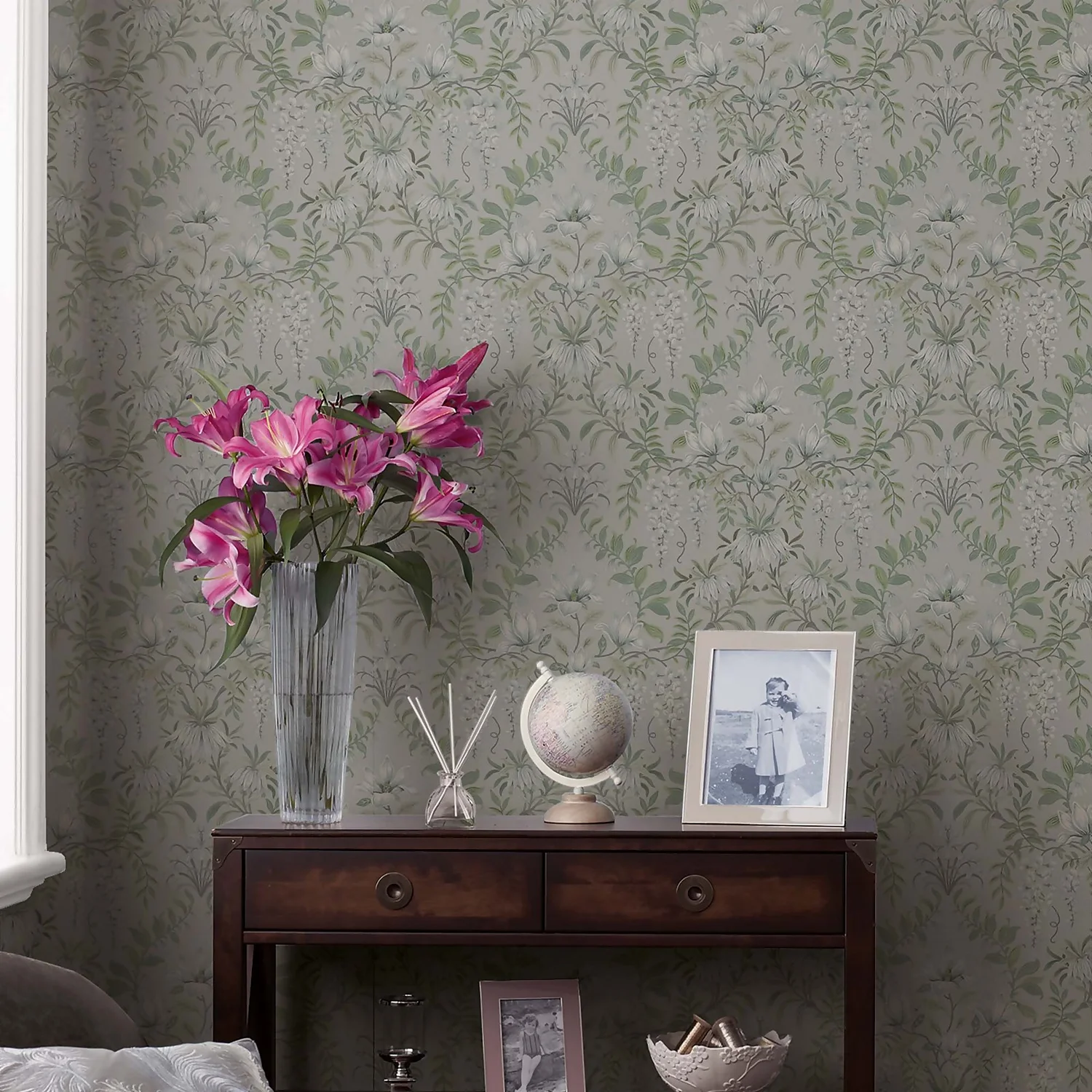 Laura Ashley Parterre Sage Wallpaper 2 Laura Ashley Parterre Sage Wallpaper - Image 2