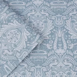 Laura Ashley Heraldic Damask Dusky Seaspray Wallpaper -Laura Ashley Sales Store 13135850 9424871507900532
