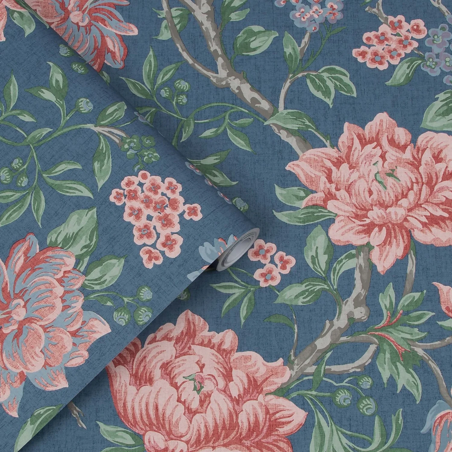 Laura Ashley Tapestry Floral Dark Seaspray Wallpaper 3 Laura Ashley Tapestry Floral Dark Seaspray Wallpaper - Image 3