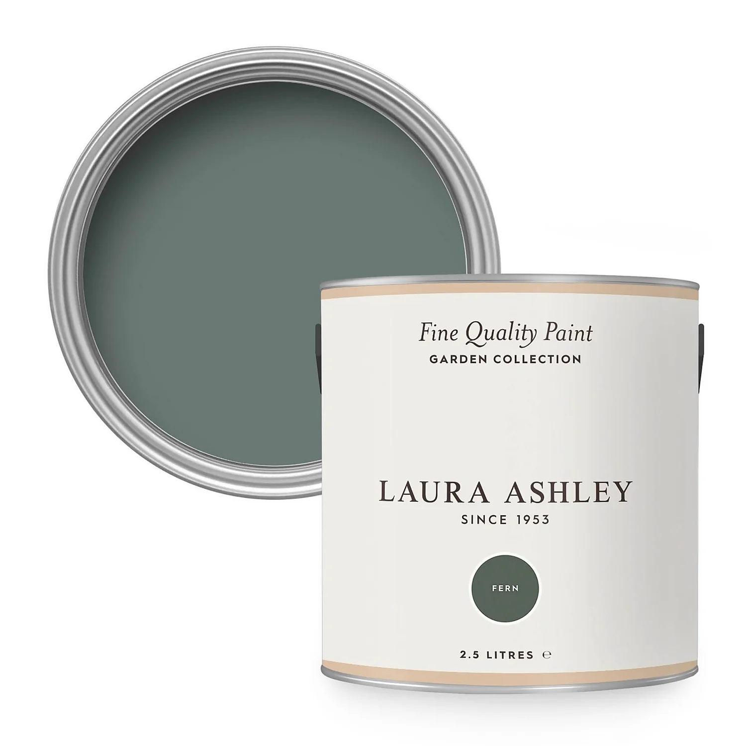 Laura Ashley Eggshell Garden Paint Fern - 2.5L 1 Laura Ashley Eggshell Garden Paint Fern - 2.5L