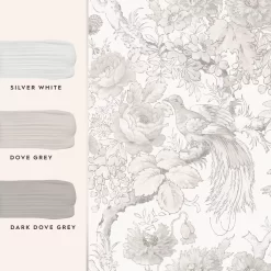 Laura Ashley A Birtle Dove Grey Floral Smooth Wallpaper 13 Laura Ashley A Birtle Dove Grey Floral Smooth Wallpaper -Laura Ashley Sales Store a birtle dove grey floral smooth wallpaper5011583514094 03t