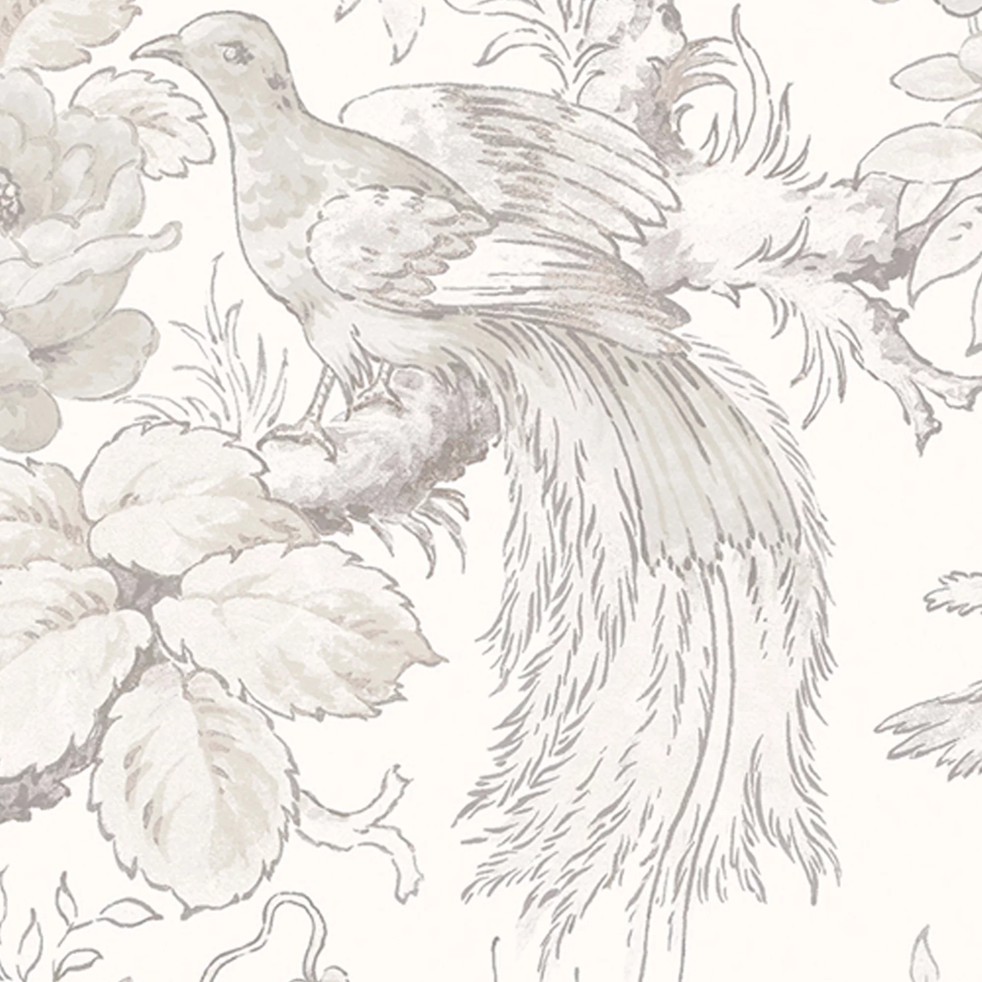 Laura Ashley A Birtle Dove Grey Floral Smooth Wallpaper 5 Laura Ashley A Birtle Dove Grey Floral Smooth Wallpaper - Image 5