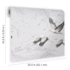 Laura Ashley Animalia Bird Silver Effect Smooth Wallpaper -Laura Ashley Sales Store laura ashley animalia bird silver effect smooth wallpaper5011583468267 02t bq