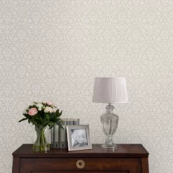 Laura Ashley Annecy Dove Grey Damask Smooth Wallpaper -Laura Ashley Sales Store laura ashley annecy dove grey damask smooth wallpaper5011583467512 20i bq