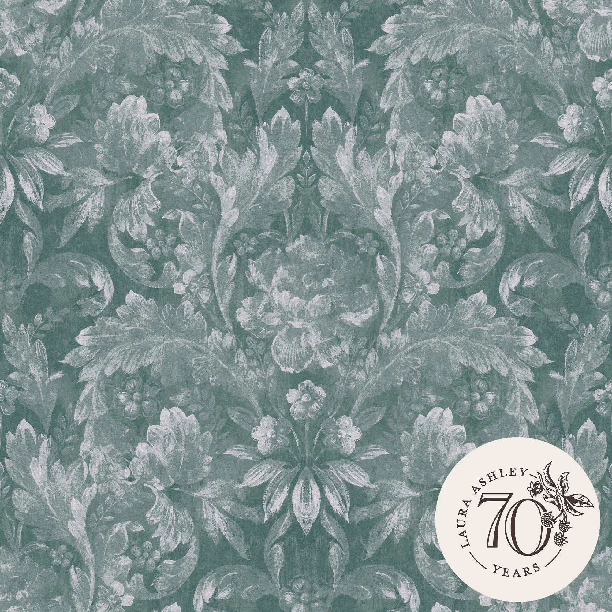 Laura Ashley Apolline Green Contemporary Smooth Wallpaper 3 Laura Ashley Apolline Green Contemporary Smooth Wallpaper - Image 3
