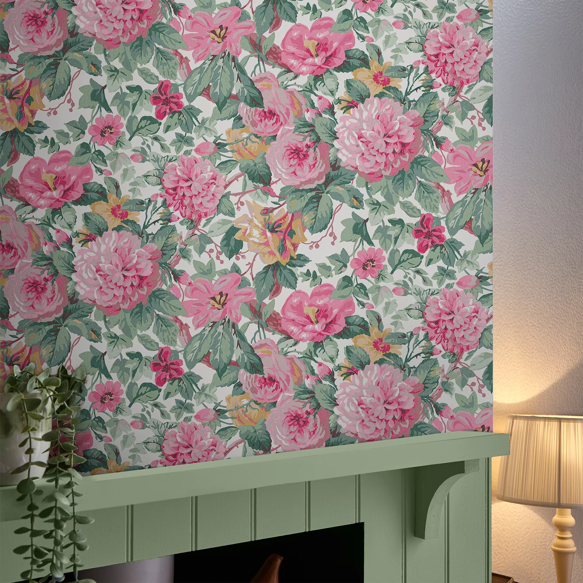 Laura Ashley Aveline Rose Pink Floral Smooth Wallpaper 5 Laura Ashley Aveline Rose Pink Floral Smooth Wallpaper - Image 5
