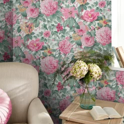Laura Ashley Aveline Rose Pink Floral Smooth Wallpaper 8 Laura Ashley Aveline Rose Pink Floral Smooth Wallpaper -Laura Ashley Sales Store laura ashley aveline rose pink floral smooth wallpaper5011583492958 21i bq