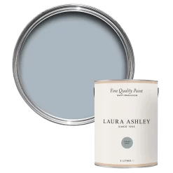 Laura Ashley Chalk Blue Matt Emulsion Paint, 5L