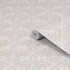 Laura Ashley Country Charm Grey Classical Smooth Wallpaper
