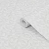 Laura Ashley Country Charm Grey Leaves Smooth Wallpaper