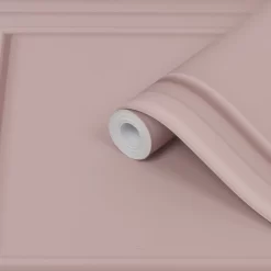 Laura Ashley Country Charm Pink Wood Panel Smooth Wallpaper