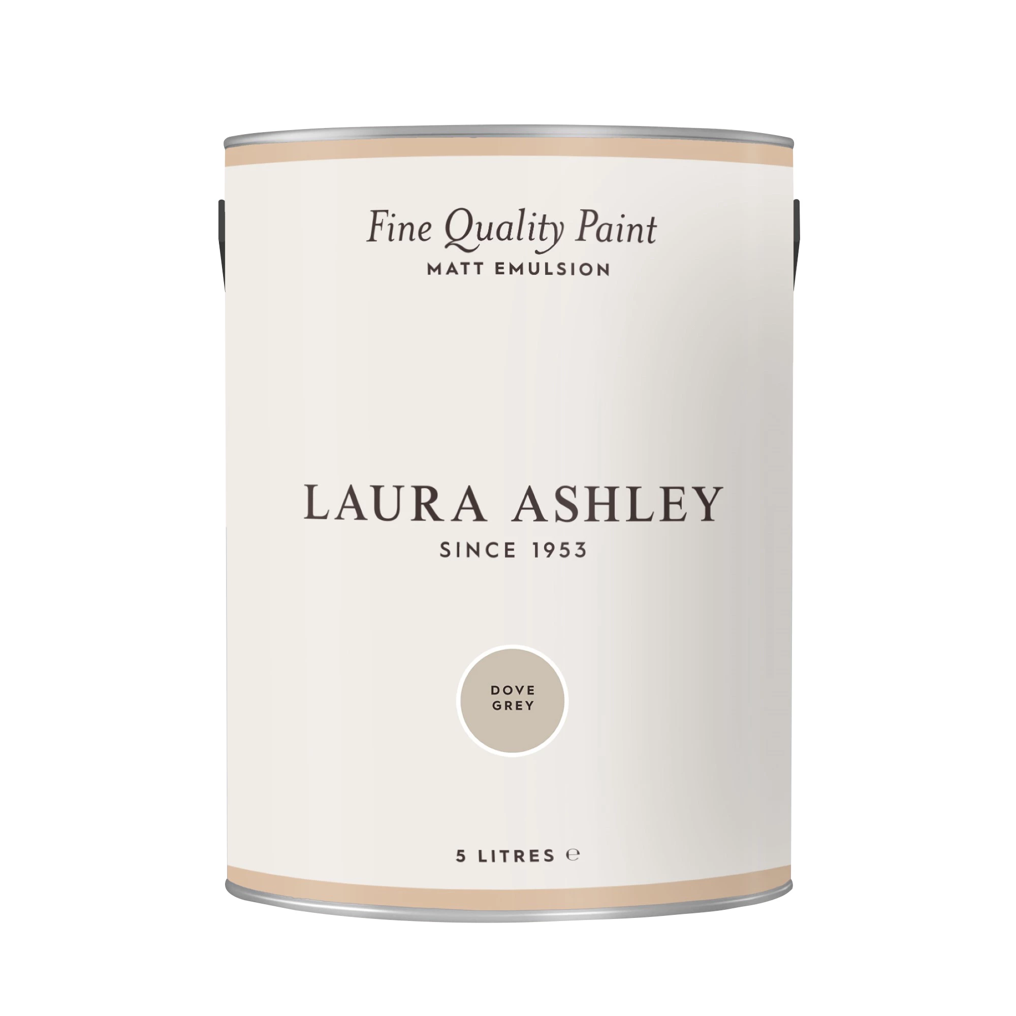 Laura Ashley Dove Grey Matt Emulsion Paint, 5L 2 Laura Ashley Dove Grey Matt Emulsion Paint, 5L - Image 2