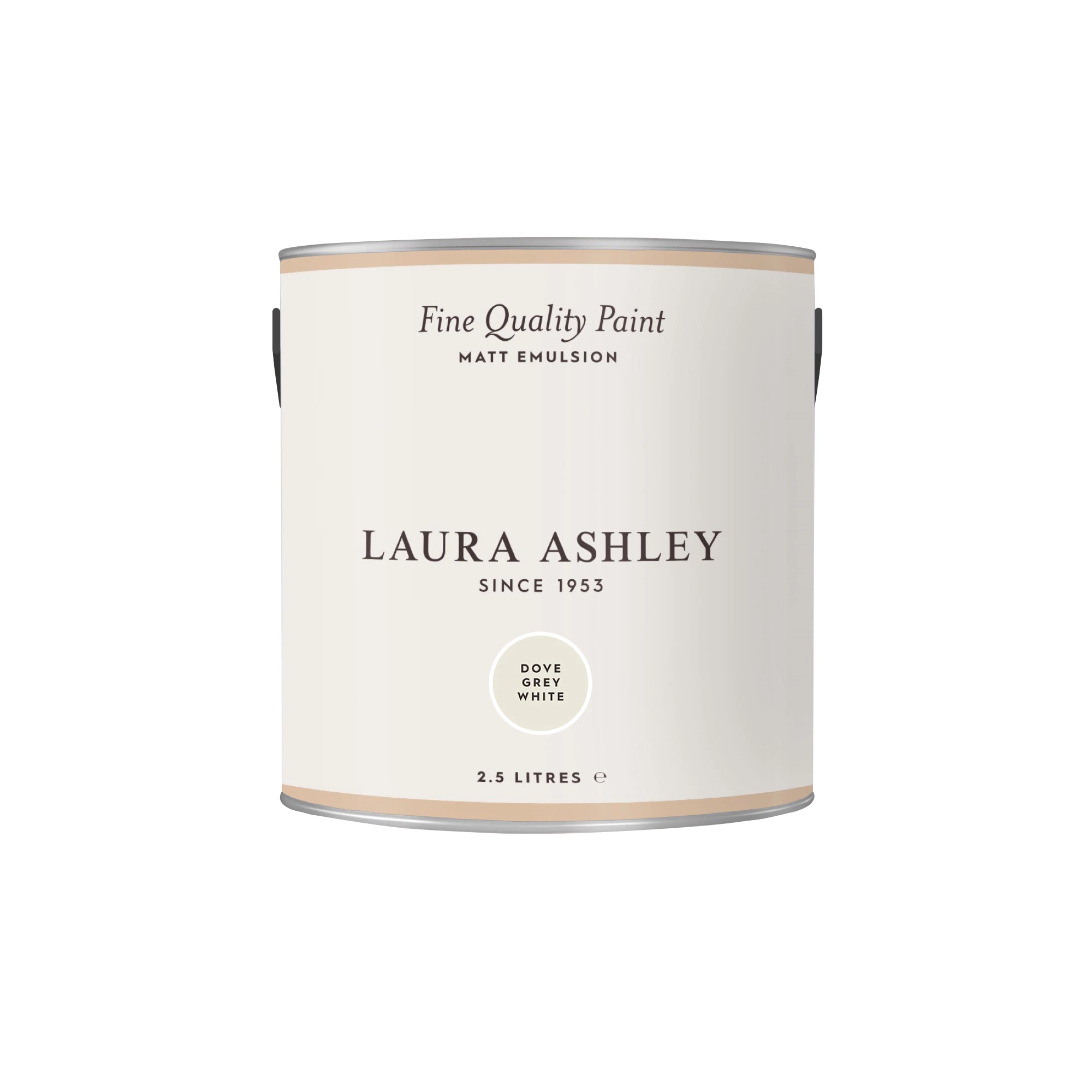 Laura Ashley Dove Grey White Matt Emulsion Paint, 2.5L 4 Laura Ashley Dove Grey White Matt Emulsion Paint, 2.5L - Image 4