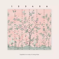 Laura Ashley Eglantine Blush Trail Matt Mural -Laura Ashley Sales Store laura ashley eglantine blush trail matt mural5011583468779 02t bq